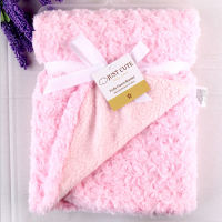 Baby Blanket Newborn Thermal Warm Soft Rose Fleece Blankets &amp; Swaddling Bedding Set Photography Infant Boy and Girl Wrap Swaddle