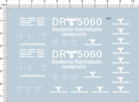 HO 1:87 Scale WWII Deutsche Reichsbahn Markers Railway Model Water Slide Decal