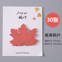 Leaf Shape Sticky Note Cartoon Cute Stickers Color Portable Memo Pad School Supplies Stationery