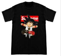 Dbz Hypebeast Goku 100% ผ้าฝ้ายเสื้อยืด UNISEX TEE สีดำผู้ใหญ่ XS-3XL