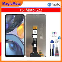 MagicMeta จอ LCD สำหรับ Motorola Moto ของแท้,อะไหล่ G22ตัวประกอบดิจิตอลหน้าจอสัมผัสสำหรับ Motorola Moto XT2231-2 G22