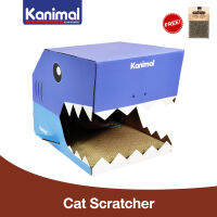 Kanimal Cat Toy ของเล่นแมว ที่ลับเล็บแมว รุ่น Shark (ประกอบง่าย) สำหรับแมวทุกวัย ขนาด 51.5x29.5x34 ซม. แถมฟรี! Catnip