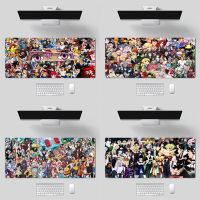 Anime Collage แผ่นรองเมาส์ขนาดใหญ่ Gamer XL แผ่นรองเมาส์เกมมิ่งยางขอบล็อคแผ่นรองโต๊ะแล็ปท็อป