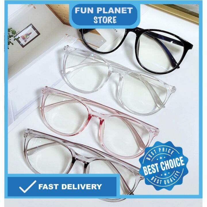 Ins Style Spec Round Spec Glasses Transparent Spectacles Frame Plastic