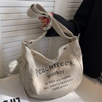 Fashion Trends Designer Large Capacity Canvas Shoulder Bags for Women 2023 Handbags and Purse Female Casual Totes Postmen Bags