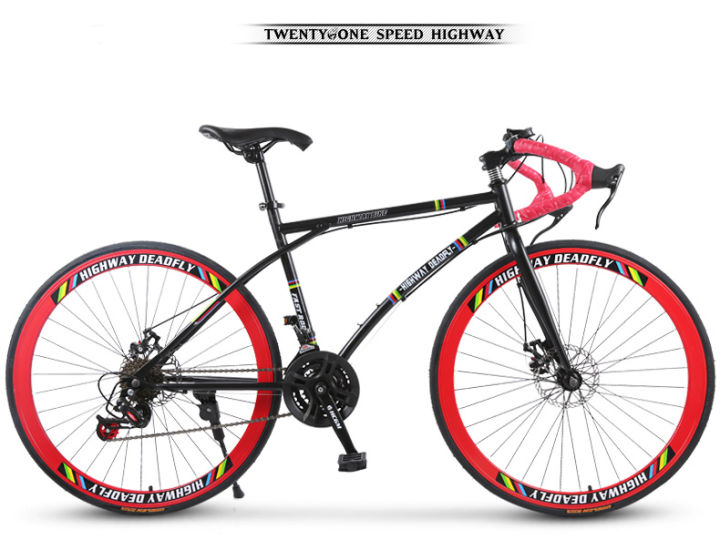 ประกอบฟรี-fixed-gear-24-speed-มีเกียร์-จักรยานฟิกเกียร์-เสือหมอบ-ขนาดเฟรม-49-cm-ล้อ-26-นิ้ว-ขอบ-40-มิล-เฟรมเหล็ก-ขนาดยาง-700x23c