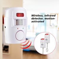 Wireless sensor with two remote controls Mini alarm for home garage doors windows Home alarm Security 105db speaker Household Security Systems Househo