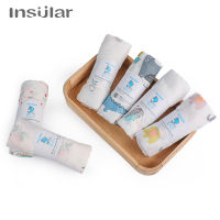 Insular 1ชิ้นผ้าฝ้ายมัสลินเด็ก Swaddles นุ่มทารกแรกเกิดผ้าห่มอาบน้ำตาข่ายทารกห่อ Sleepsack รถเข็นเด็กปกเล่นเสื่อเด็ก Deken