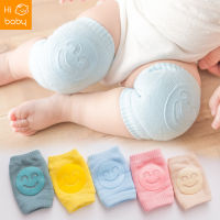 Summer terry babys socks elbow pads toddler crawling knee pads baby childrens knee pads smiley face non-slip knee pads