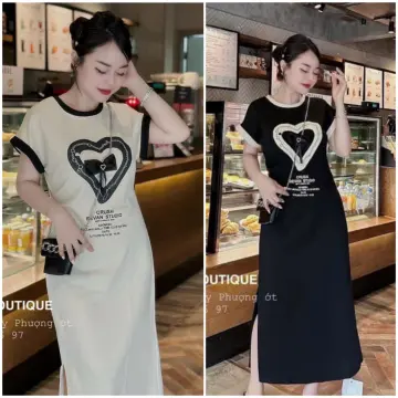 Chân váy dài xẻ tà sau dáng suông chữ A đơn giản cá tính phong cách sang  trọng | Shopee Việt Nam