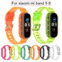 Watch Strap For Xiaomi Miband 5 6 Silicone Wrist Band Bracelet Transparent Smartwatch Watchband Accessories Mi Band5 Band6 Smartwatches