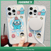 HANNEY สำหรับ iPhone 15 14 13 12 11 Pro Max Plus เคสโทรศัพท์รูปสัตว์น่ารักเคสตัวการ์ตูนน่ารักซิลิโคนนิ่มกันกระแทกชาร์จไร้สายเคสฝาหลังโปร่งใส CPH-01