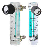 2 Pcs Oxygen Flow Meter Flowmeter with Control Valve for Oxygen Air Gas, 0.1-1.5LPM 1.5L &amp; 0.1-5LPM 1L