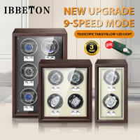 IBBETON Watch Winder กล่องนาฬิกาข้อมือไม้ แบรนด์หรู ระดับไฮเอนด์ 1 2 4 6 ช่อง พร้อม Mabuchi Moto Watch Box