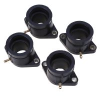 4 Pcs Rubber Aluminum Motorcycle Carburetor Manifold Carburetter Adapters Insulator Connectors ATV for Yamaha XJR 400 XJR400