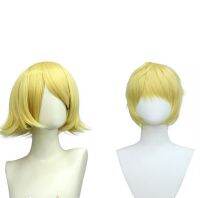 Anime Rin Len Cosplay Costumes Halloween Uniform Kagamine Rin Len Sets Tops+Shorts Wig