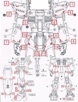 Hot Selling For MG 1/100 RX-178 Mk-II Mark 2 AEUG Titans Ver 2.0 D.L Model Master Water Slide Pre-Cut Caution Details Decal Sticker UC59 DL