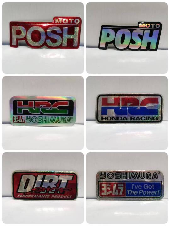 สติ๊กเกอร์-ชุดแต่งรถ-moto-posh-hrc-yoshimura-dirt-shop-hrc-honda-racing-sticker-ติดรถ-แต่งรถ-สวย-งานดี-หายาก