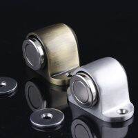 304 Stainless Steel Casting Powerful Floor-mounted Magnetic Door Stopper Door Stop Doorstop brushed/bronze 2 colors choose CP475 Door Hardware Locks