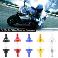 CNC Aluminum Alloy 8mm Motorcycle Glass Gas Fuel Gasoline Oil Filter Moto for ATV Dirt Pit Bike Motocross Accessories