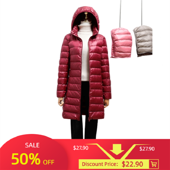 2023-women-spring-jacket-ultralight-thin-packable-down-long-jacket-female-hat-detachable-slim-fit-skirt-coat-portable-outwear