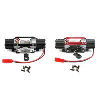 Dual Motor Metal Simulated Winch for 1/8 1/10 RC Crawler Car Axial SCX10 TRX4 D90 KM2 Upgrade Parts