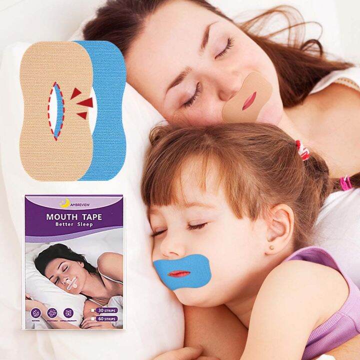 BBLYTHE 30Pcs/box Prevent Mouth Breathing AntiSnoring Mouth Tape Mandibular Correction Stop