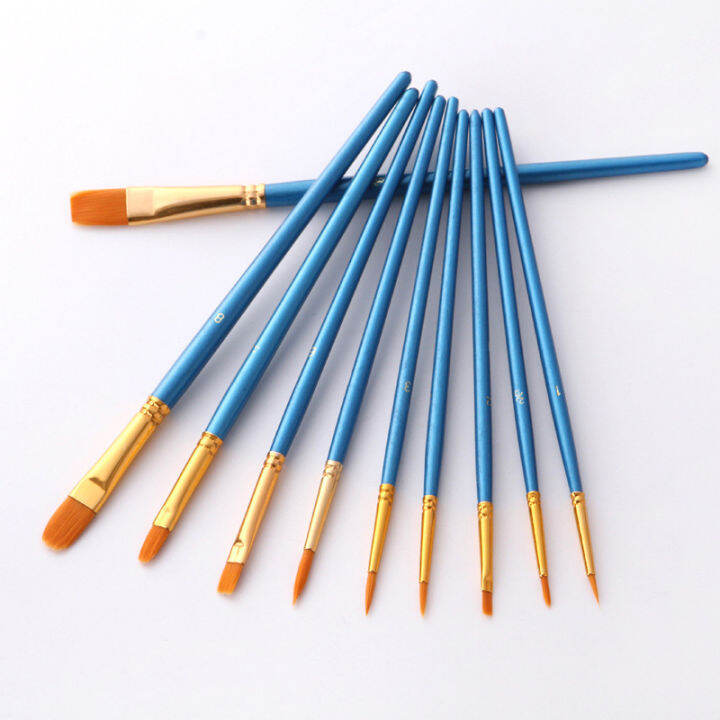 10PCS Watercolor Paint Brush Set Drawing Brush Pen | Lazada PH