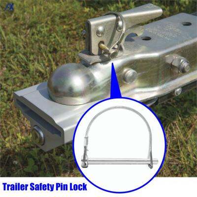 Quick Trailer Coupler ความปลอดภัย Snap Pin ล็อค14 ”6มม. Dia X 50มม. 70มม. D แหวนรอบ Arch ลากจูง Hitch Hook เรือจักรยานรถอะไหล่