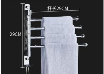 black space aluminum bathroom towel rack rotating rod towel rack ho towel bar movable pole wall mounted nail or nail free