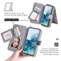 ✒ MEGSHI-004Samsung s20fe wallet case is suitable for note20ultra flap leather case A51 multi-function protective case