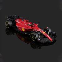 Bburago 1:43แบบหล่อแบบเฟอร์รารี F1-75แข่งรถฟอมูล่าโมเดลรถโลหะผสมพัดลมแบบไฟฟ้าสถิตหน้าจอคอลเลคชั่นงานอดิเรก