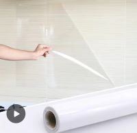 Oil-proof Transparent Film Thick Adhesive Countertop Marble Wallpaper Stickers
