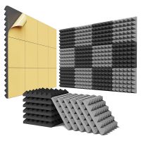 12 Pack Self-Adhesive Sound Proof Foam Panels 2 x 12 x 12 inch Acoustic Panels