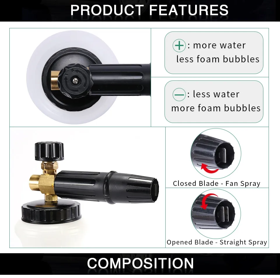 Pressure Washer Snow Foam Lance for Karcher K High Pressure Foam