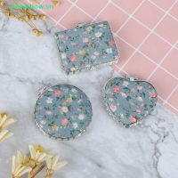 【BEIBEI】 qetyellow Mini Make-Up Compact Pocket Flowers Two-side Folding Vintage Cosmetic Mirrors vn
