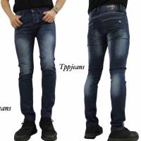 TPPJEANS Men Skinnyjeans MidnightBlue Stetch ยีนส์ยืดชายสีมิดไนท์บลูฟอก Size 26-36