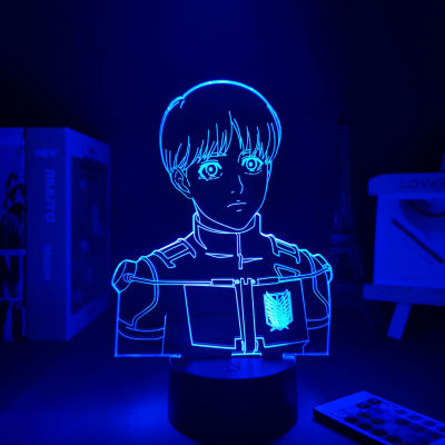 Anime Lamp Night Light Attack on Titan 4 Armin Arlert Night Lamp Sensor Light Anime Figures Light Small Lamp Table Lamp