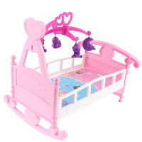 gamchiano Mini Baby Bed Crib Cradle Model For Mellchan Dolls House Furniture Assembly