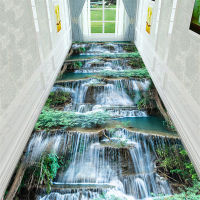 Landscape Carpet 3D Living Room Home Area Rug Bedroom Kitchen Mat Carpets Long Corridor Rug Flannel Non-Slip Indoor Doormat