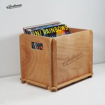 Gadhouse storage crate ลังไม้ กล่องไม้ เก็บแผ่นเสียง