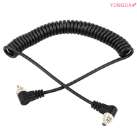 YONGDA? สายเคเบิลกล้องชาย-ชายแฟลช M-M stutio สายเคเบิลซิงค์กับ PC-PC ล็อคสกรูสำหรับไฟแฟลช Canon Nikon Yongnuo