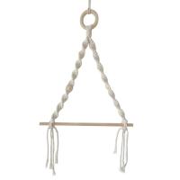 Nordic Wooden Stick Toilet Paper Holder Wall Hanging Hand-woven Tapestry Macrame Kitchen Bathroom Towel Rack Decoration Toilet Roll Holders