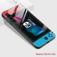 UCUC เคสโทรศัพท์ realme X50 Pro 5 กรัมโทรศัพท์มือถือ casecreative คลาสสิกวินเทจกรณี Nokia เกมบอย Gamepad การออกแบบปกกันกระแทกเคลือบเงากระจกนิรภัยโทรศัพท์ปลอก