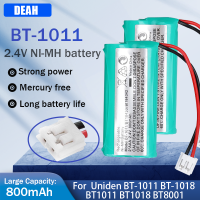 2.4โวลต์800มิลลิแอมป์ชั่วโมง Ni-MH BT-1011แบตเตอรี่แบบชาร์จไฟได้สำหรับศัพท์ไร้สาย Uniden BT-1011 BT-1018 BT1011 BT1018 CPH-515D แบตเตอรี่