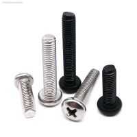 ☾✓✌ 50X M1 M1.2 M1.4 M1.6 M2 M2.5 M3 M4 Mini Micro Small Light Black A2 304 Stainless Steel Cross Phillips Pan Head Screw Round Bolt