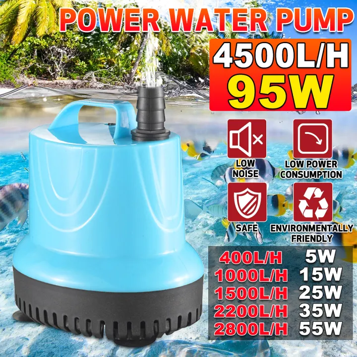 5/15/25/35/55/95W 220V Submersible Water Pump Temperature Control