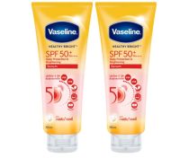 ( 320 มล X 2 ชิ้น ) Vaseline Healthy Bright SPF50 PA+++ Sun + Pollution Protection Serum วาสลีน เฮลธี้ ไวท์ เพอร์เฟค 50  เซรั่ม