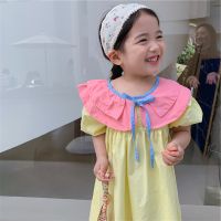 [ส่งของ]ชุดเดรส สไตล์เกาหลี แฟชั่นฤดูร้อน สําหรับเด็กผู้หญิง อายุ 1-6 ปี