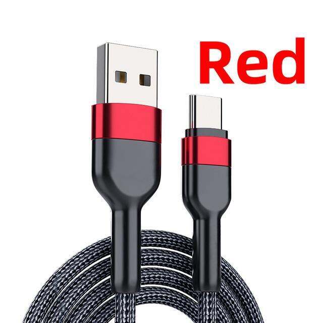 hot-ruxmmmlhj-566-สาย-usb-type-c-สายชาร์จเร็วสายดาต้าสายชาร์จแบตเตอรี่-c-สำหรับ-samsung-s21-a51-xiaomi-mi-สายเรดหมี่หัวเว่ย10เส้น